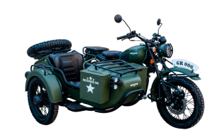 GROZA Defender 500 – современный мотоцикл с коляской в стиле военной классики