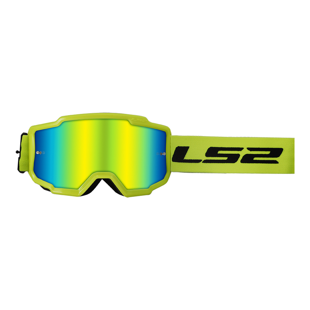 Очки Очки кроссовые LS2 CHARGER Goggle Hiv Yellow with yellow iridium visor