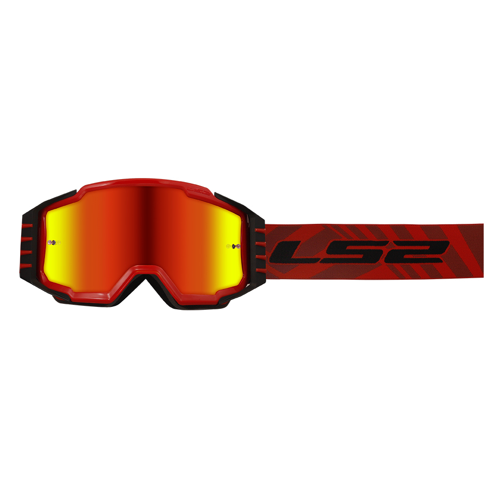 Очки Очки кроссовые LS2 CHARGER PRO Goggle Red with clear visor