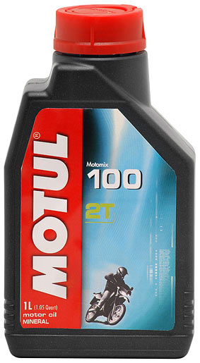 Масло Масло Motul 2Т минеральное Motomix 100 (1 литр)