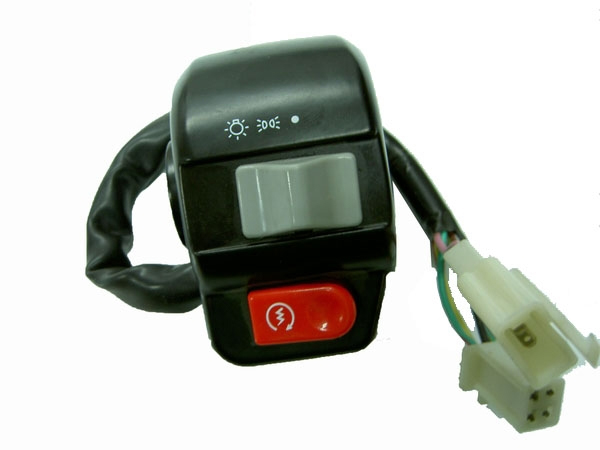 Электрооборудование Блок переключателя рулевой левый с тормозной ручкой Alpha 50